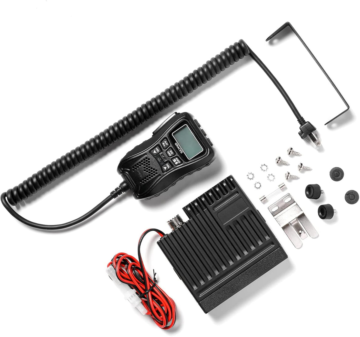 Radioddity CS-47 Compact CB Radio AM/FM, One-Hander Mic Noise Reduction VOX