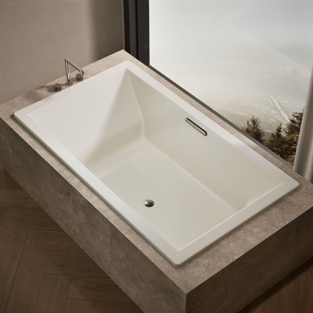 Kohler 1137-0 UnderscoreÂ® 72" x 42" drop-in bath, White