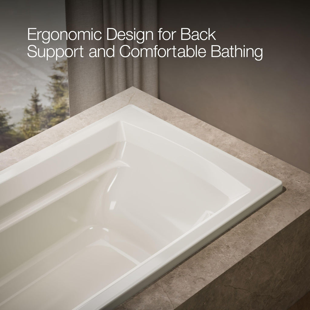 Kohler 1125-0 ArcherÂ® 72" x 36" drop-in bath, White