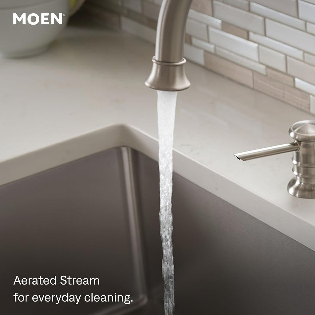 Moen 87042SRS Edison One-Handle High Arc Kitchen Faucet