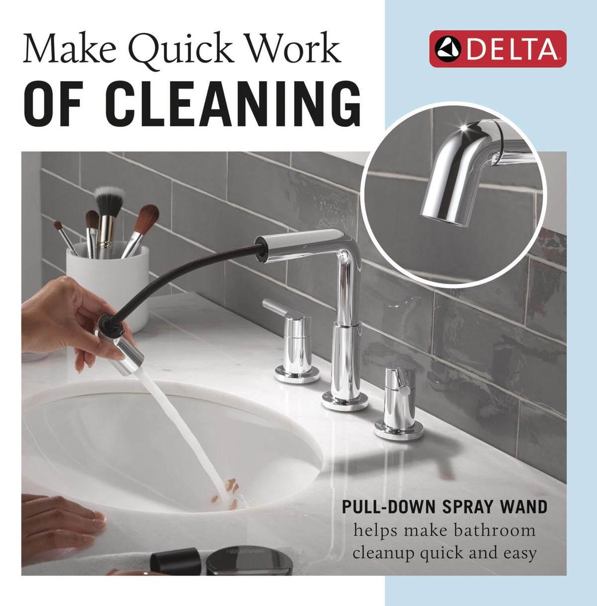 Delta Nicoli Brushed Gold Faucet 3 Hole, 8 Inch Widespread Bathroom Sink Faucet for Vanity, Push-Pop Drain Assembly, Champagne Bronze 35849LF-CZ
