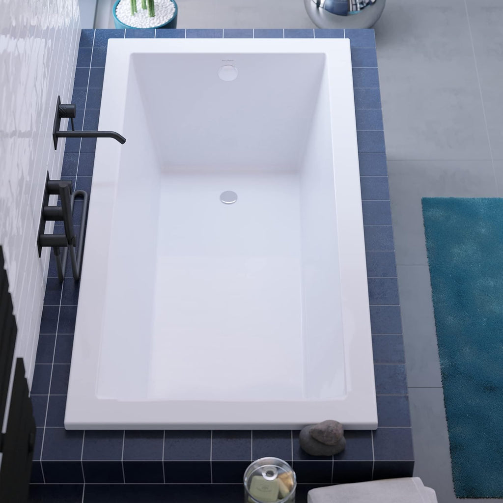 Swiss Madison Voltaire 66" x 36" Reversible Drain Drop-In Bathtub