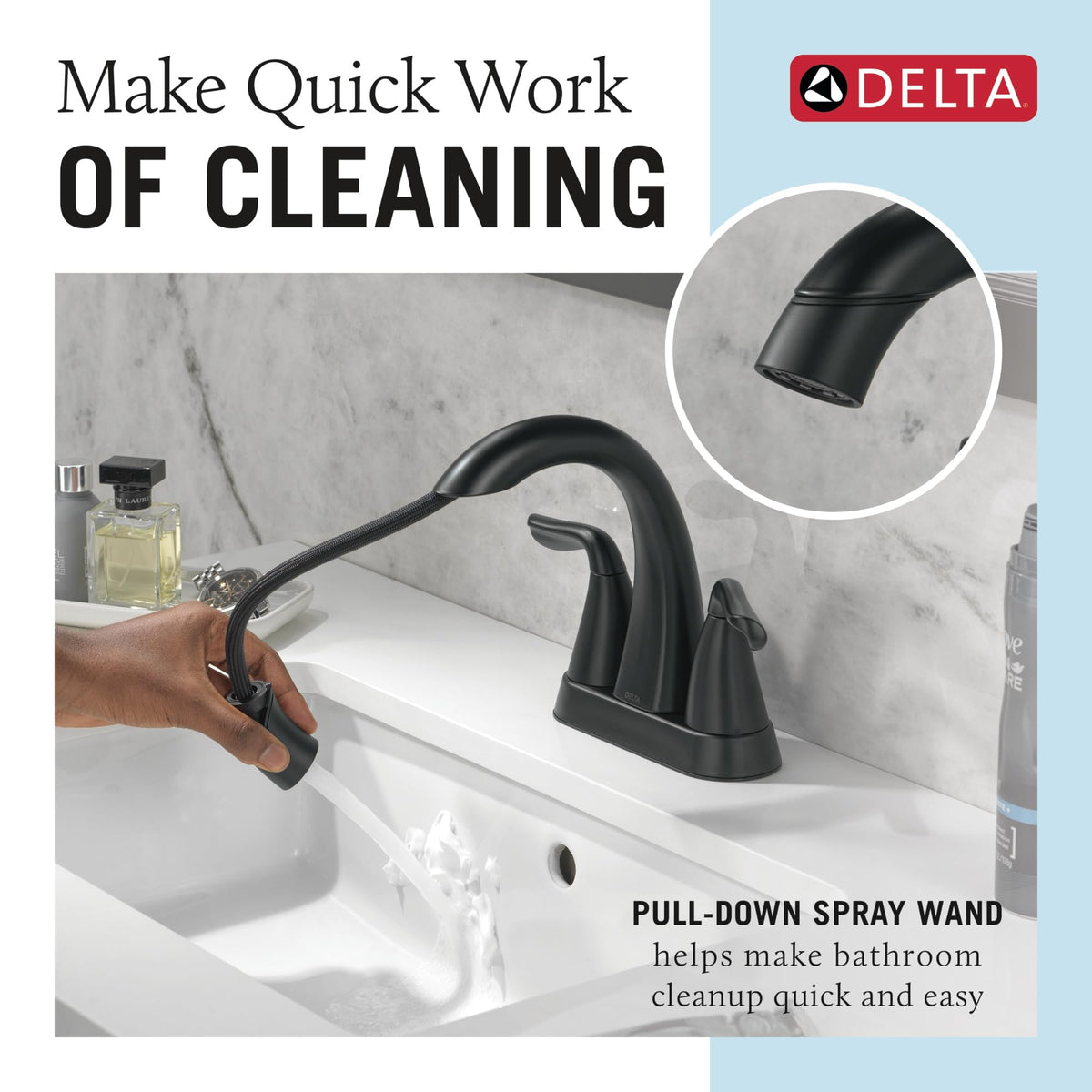 Delta Arvo Centerset Bathroom Faucet, Brushed Nickel 2-Handle Bathroom Faucet, Delta Bathroom Sink Faucet, Brushed Nickel 3-Hole Bathroom Faucet, Spotshield Stainless 25840LF-SS