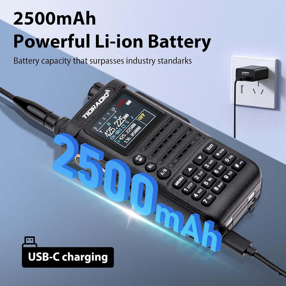 (4th Gen) TIDRADIO 10W TD-H8 Ham Radio Handheld,SMS Message Text,Spectrum Analysis,APP/Web Programming,Multi-Band Long Range Walkie Talkies, Firmware Updatable,AI Noise Reduction,AM/NOAA/FM