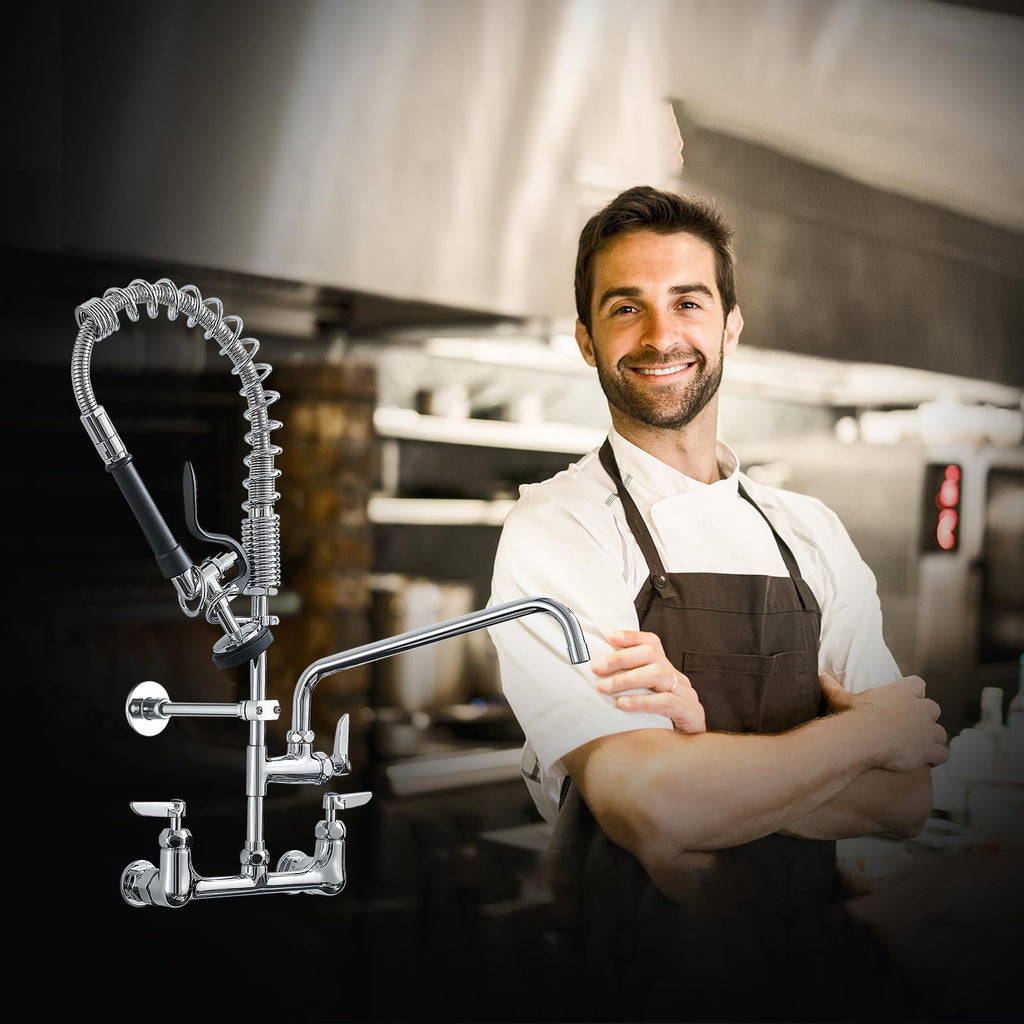 Fapully Black Kitchen Faucet,Commercial Pull Down Kitchen Sink Faucet