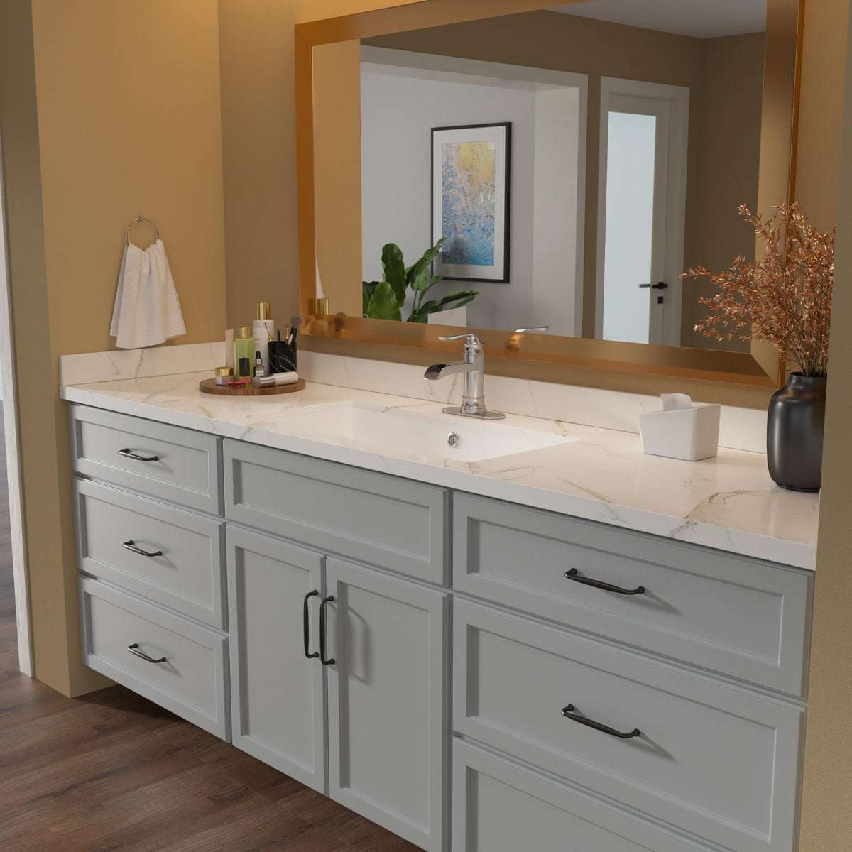 Lordear 17x12 Inch Undermount Bathroom Sink (Installation Size: 15"x10") Vanity Small Sinks Rectangle Pure White Porcelain Ceramic Bath Lavatory Vanity Sink Basin with Overflow