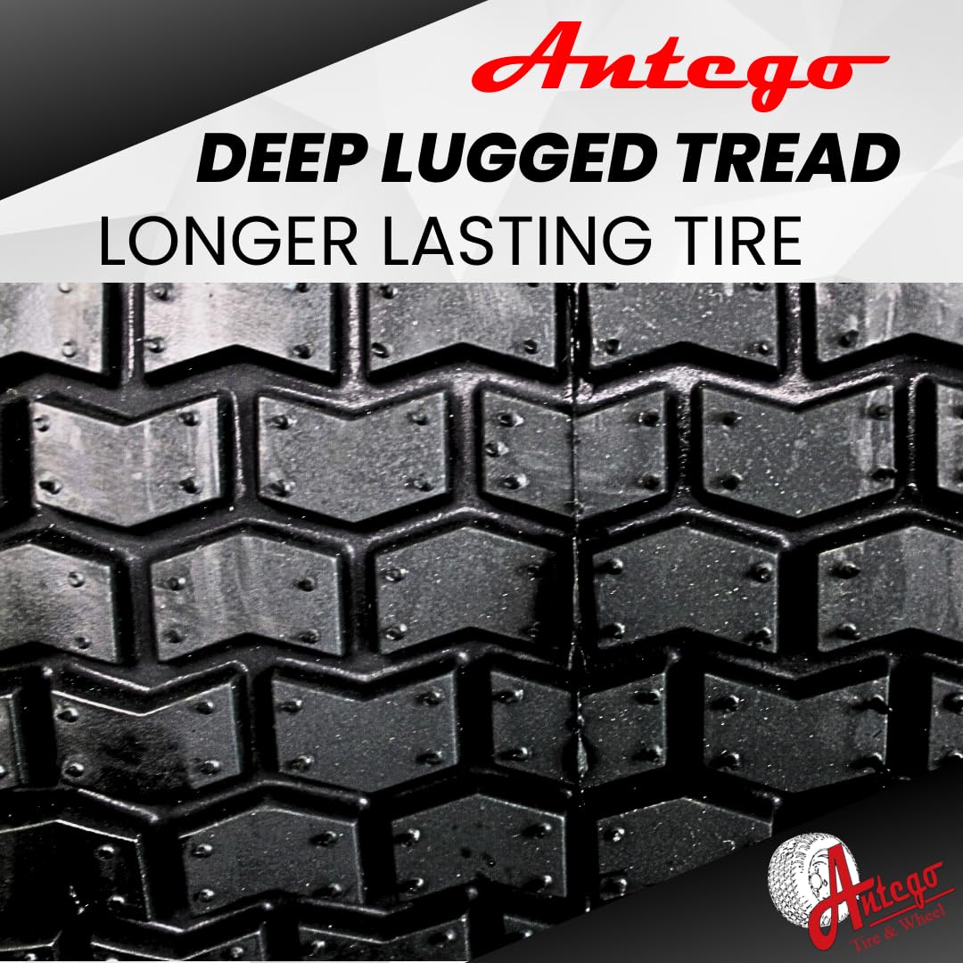 Antego 20x8.00-8 Tire & Wheel Assembly, Replaces John Deere GY20637, Qty: 1 Single Tire and Wheel Assembly
