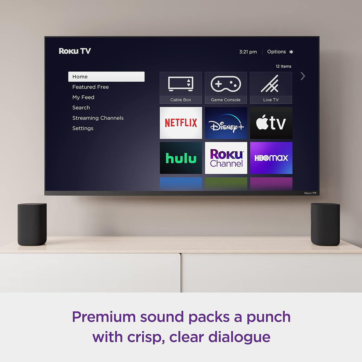 Roku Wireless Speakers (for Roku Smart Audio or Roku TV) (Renewed)