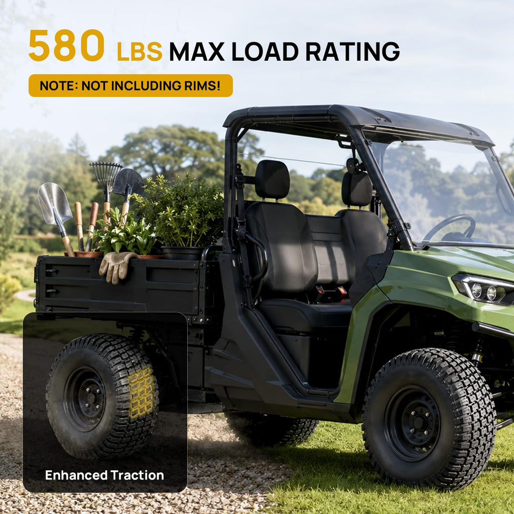 TUFFIOM 20x10.00-8 Lawn Mower Tires 2 Pack, 4PR 20x10x8 Tubeless Lawn Tractor Tires,1190 lbs Capacity Garden Tires, Compatible With Most Lawn & Garden Utility Vehicles