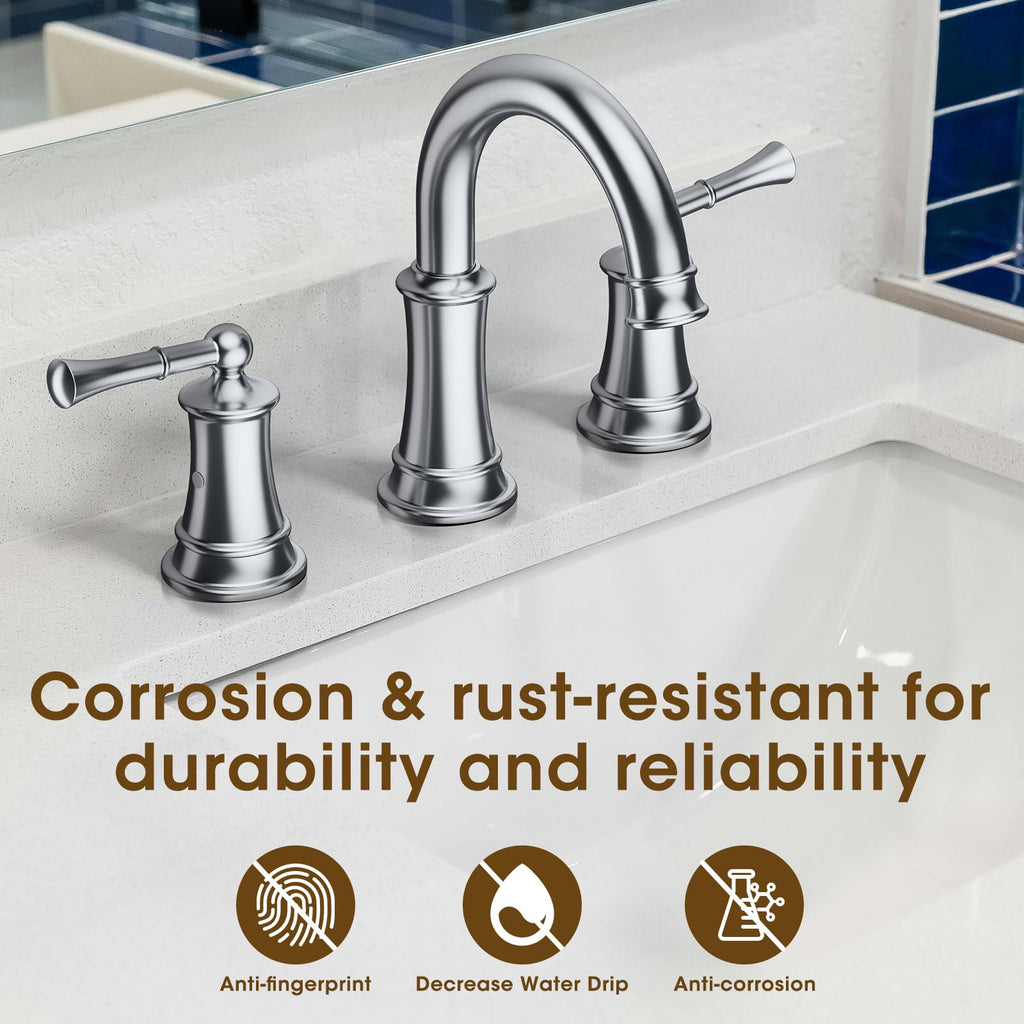 Gold Bathroom Faucet,Bathroom Faucet 3 Hole,Bathroom Sink Faucet