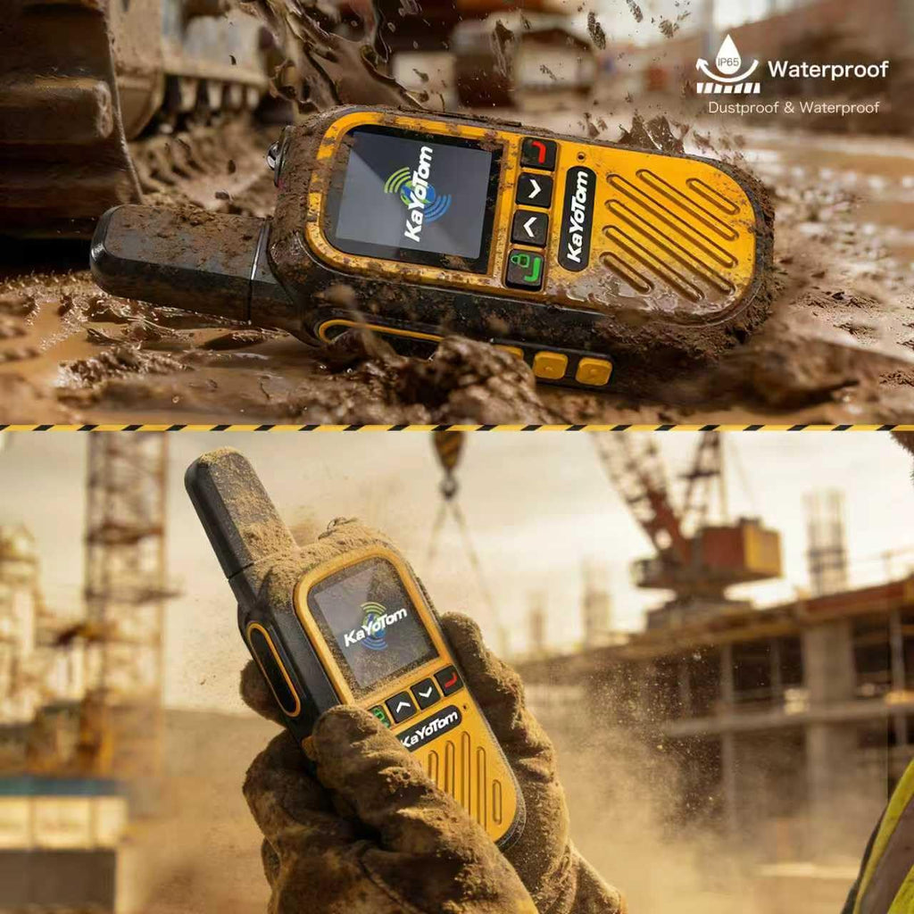(Lifetime Free) Walkie Talkies Long Range Global Unlimited Range 4G LTE PoC Two-Way Radios (5000+ Miles) Rugged & Dust-Proof Rechargeable for Construction,Truck Fleets,Families (2-Pack and SIM)