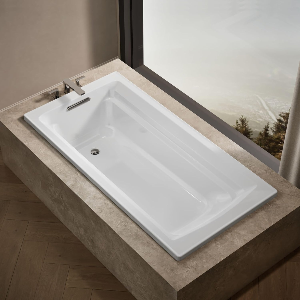 Kohler 1125-0 ArcherÂ® 72" x 36" drop-in bath, White