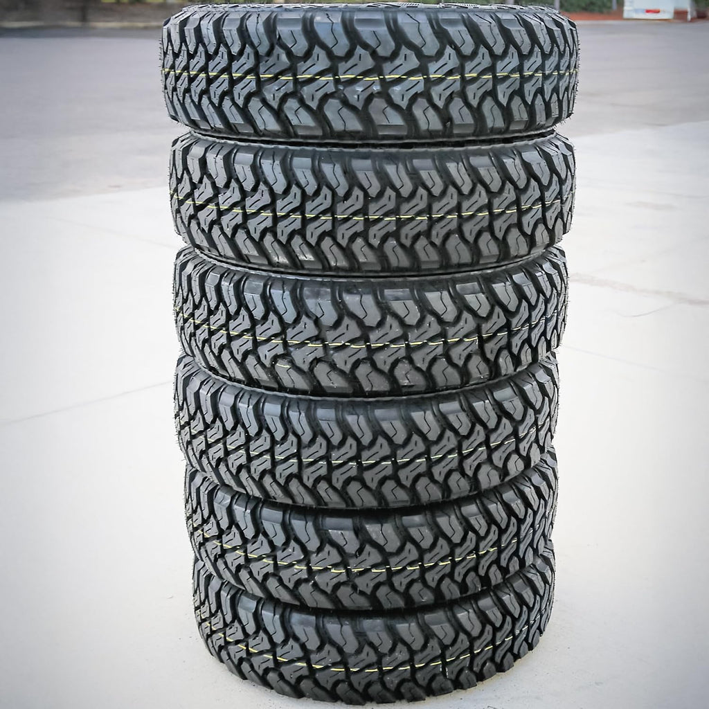 6 x Accelera M/T-01 LT235/80R17 120/117Q Mud Terrain E (10 Ply) Tires
