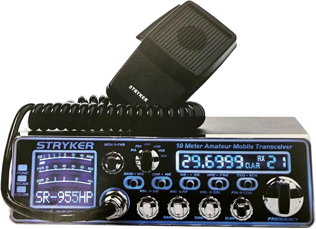 Stryker SR-955HP 10 Meter Single Side Band Radio W/LED Lighting & Clear Audio
