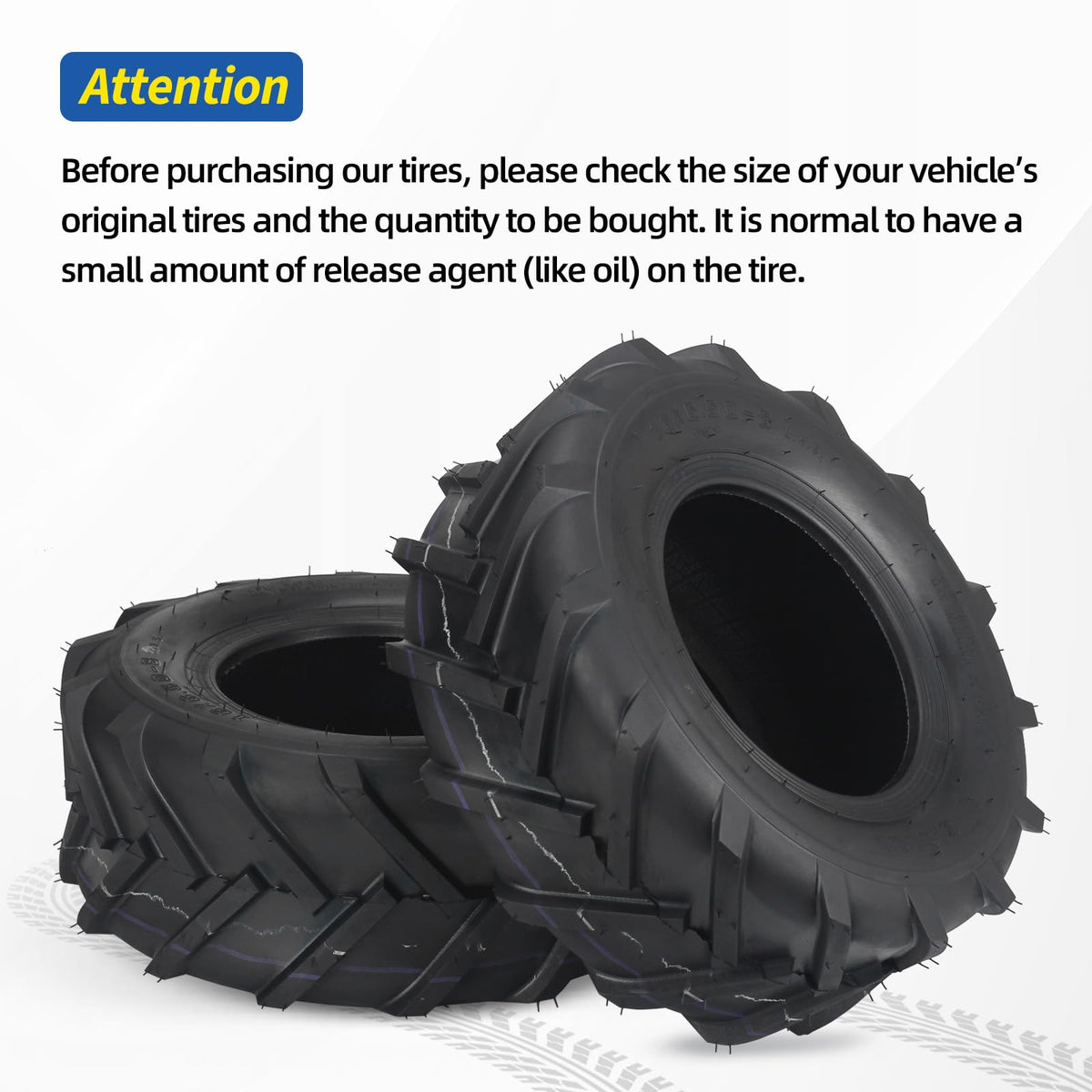 GICOOL 20x10.00-8 Ag Lug High-Traction Lawn Mower Tubeless Tire, 4 Ply