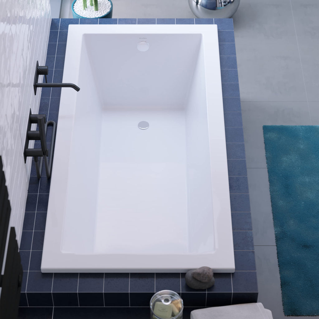 Swiss Madison Voltaire 66" x 36" Reversible Drain Drop-In Bathtub