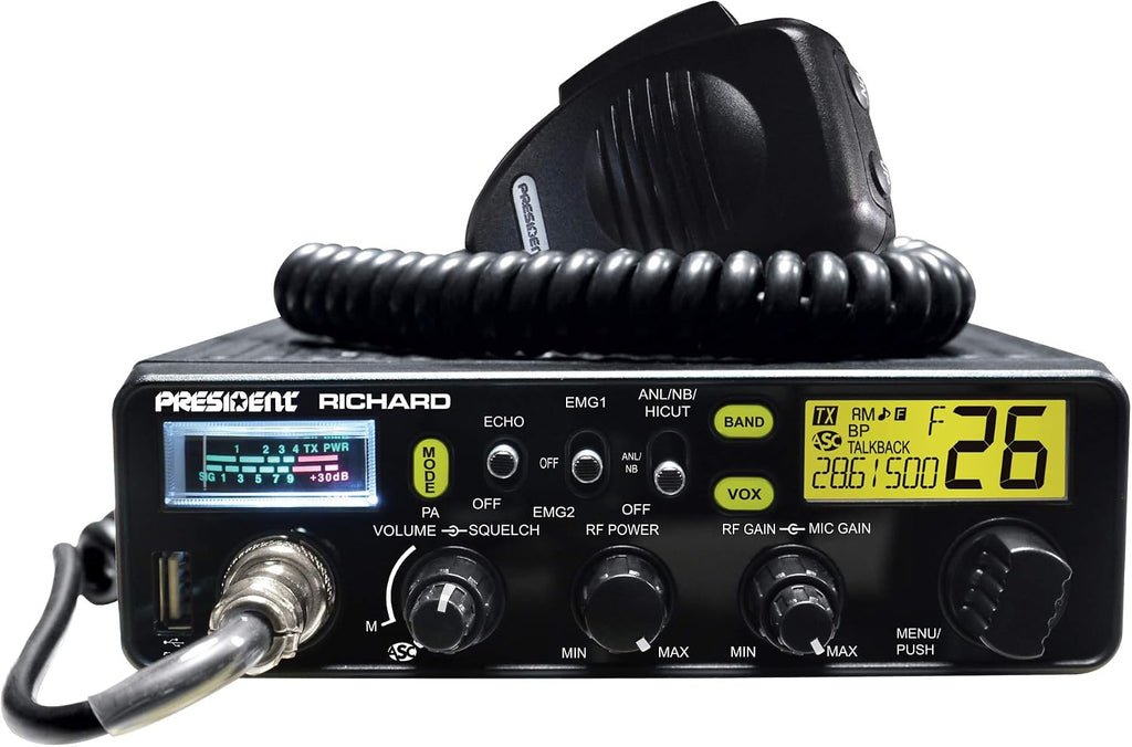 President Richard 10Meter Amateur Radio Service 28 to 29.7MHz
