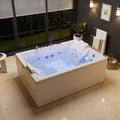 Empava PRO Series 71"x51" Jetted Bathtub, Alcove Spa Tub
