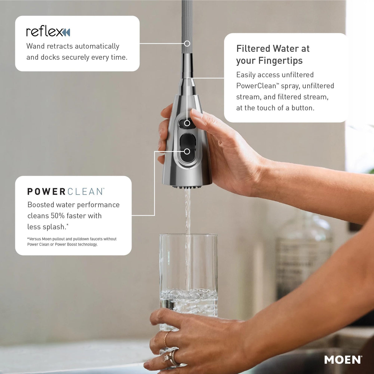Moen Weymouth Oil Rubbed Bronze Motionsense Wave Touchless Kitchen Faucet, Traditional Spring Kitchen Sink Faucet with Pulldown Sprayer and Hands-Free Sensor, S73104EWORB