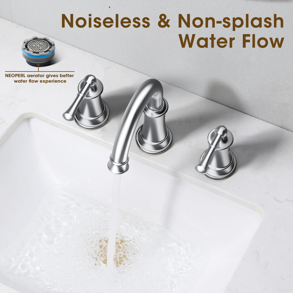 Gold Bathroom Faucet,Bathroom Faucet 3 Hole,Bathroom Sink Faucet