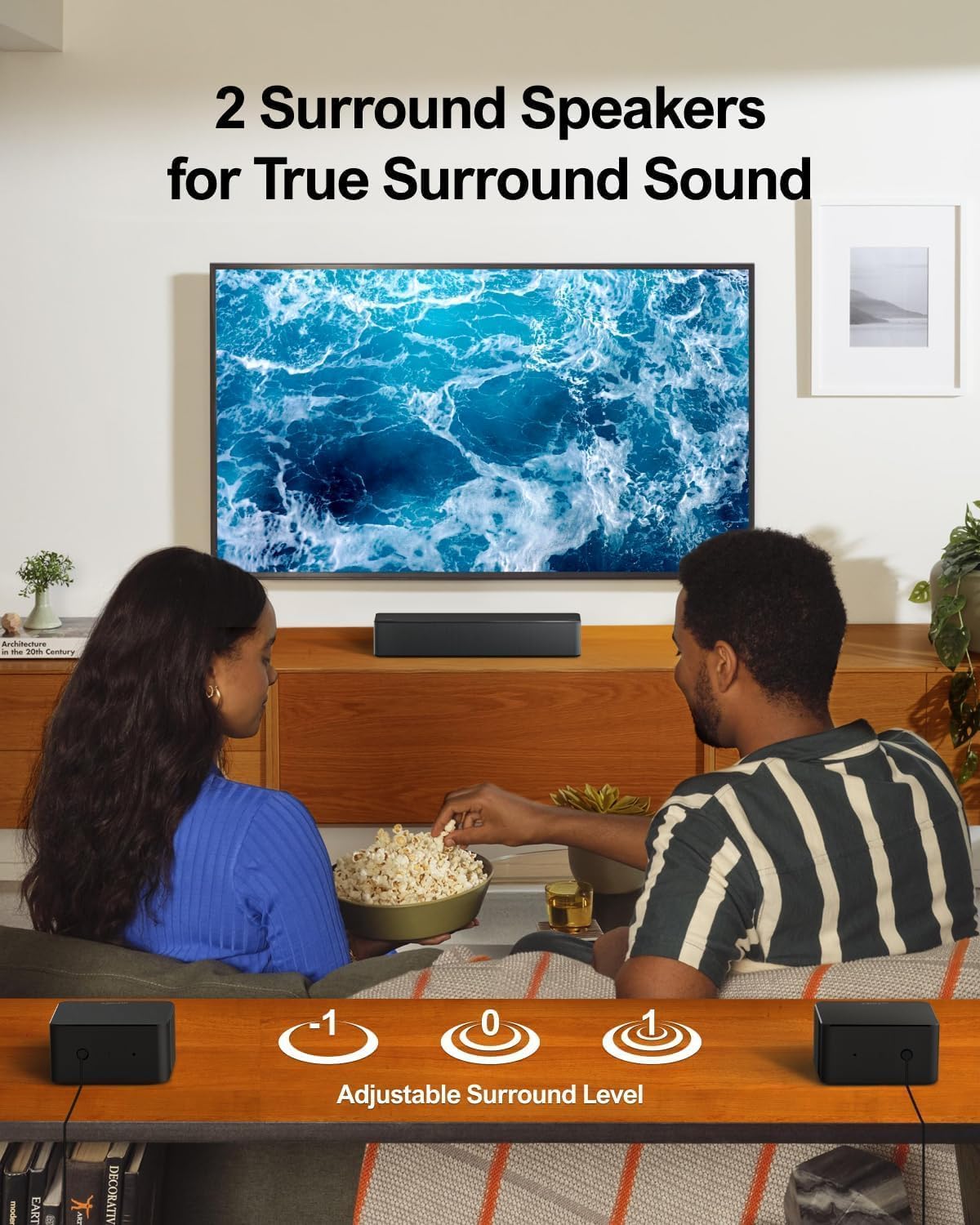 ULTIMEA 5.1 Sound Bar for Smart TV w/Subwoofer, Virtual Surround Sound