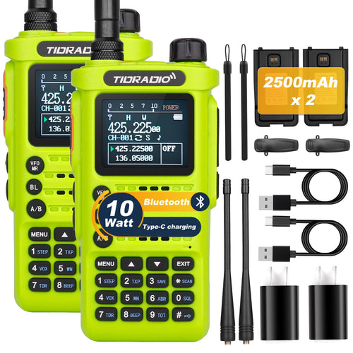 (4th Gen) TIDRADIO 10W TD-H8 Ham Radio Handheld,SMS Message Text,Spectrum Analysis,APP/Web Programming,Multi-Band Long Range Walkie Talkies, Firmware Updatable,AI Noise Reduction,AM/NOAA/FM