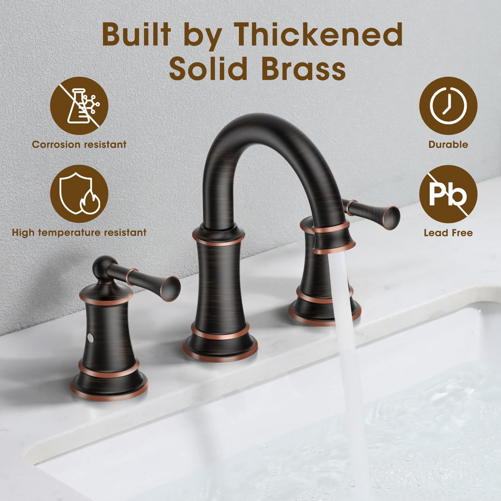 Gold Bathroom Faucet,Bathroom Faucet 3 Hole,Bathroom Sink Faucet