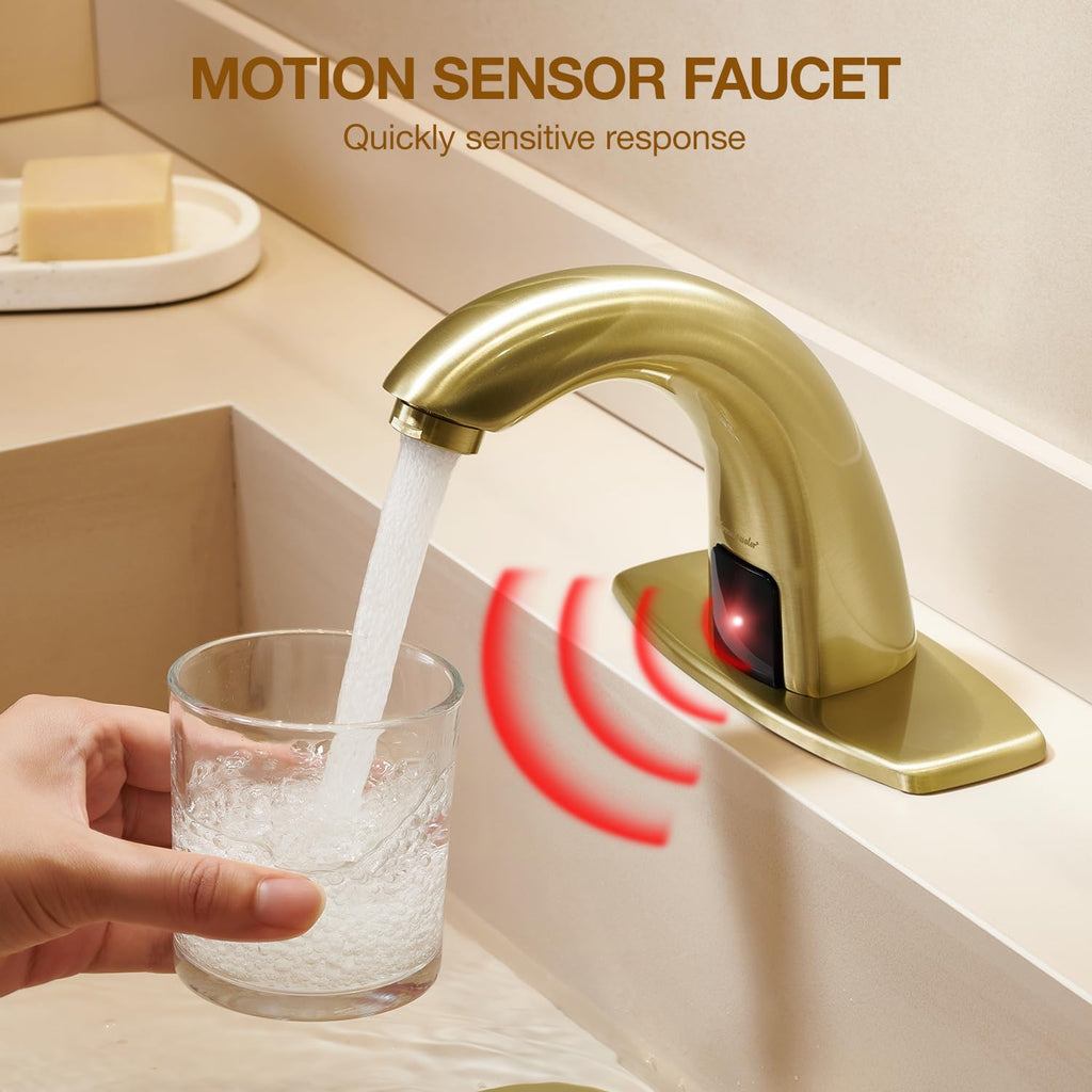 Charmingwater Touchless Bathroom Sink Faucet