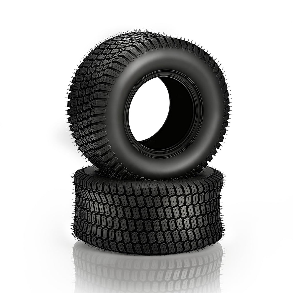 TUFFIOM 24x12.00-12 Lawn Mower Tires Set of 2, 6PR Turf Tire Lawn & Garden Tires for Garden Tractor Riding Mower, Tubeless