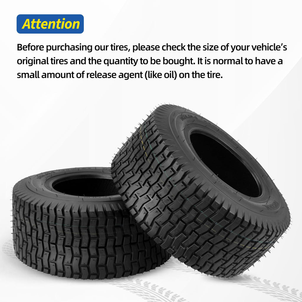 GICOOL 18x9.50-8 Tubeless Lawn Mower Tire for Riding Mower Tractor, 4 Ply