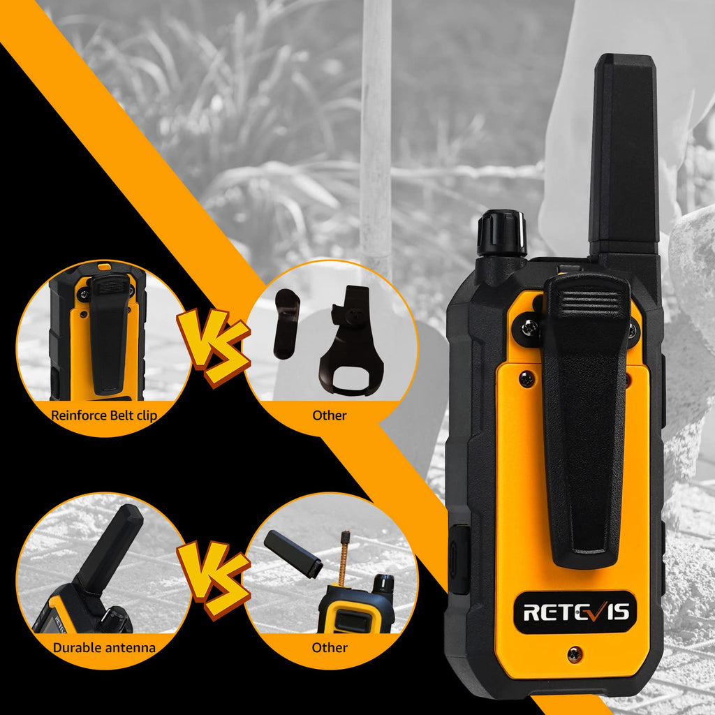 Retevis RB48 Military-Standard & IP67 Waterproof Walkie Talkies Long Range