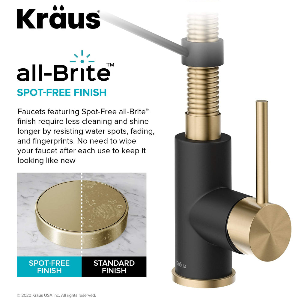 KRAUS Chrome 18.75 in Commercial Pull Down Kitchen Faucet KPF-1610CH