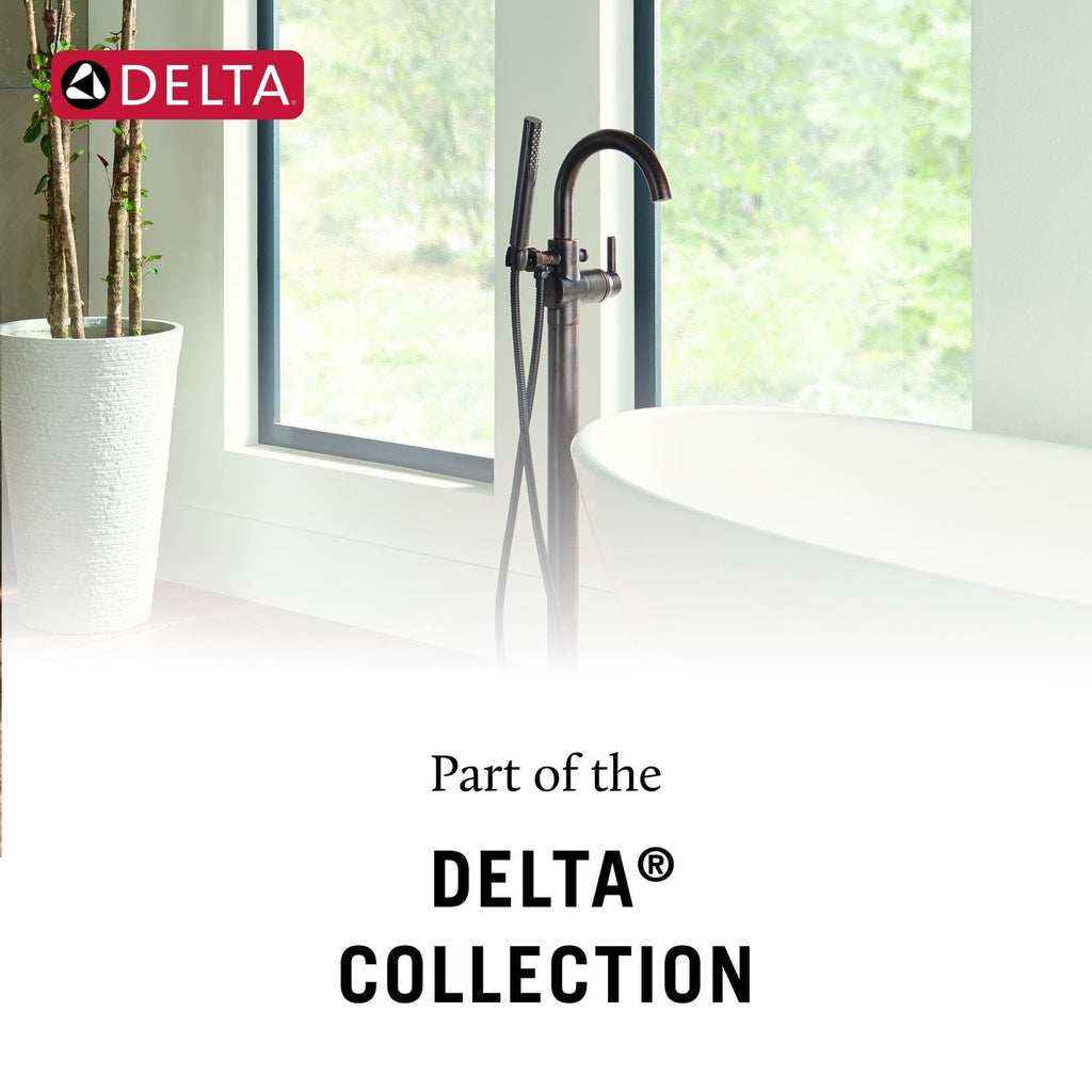 Delta Freestanding Tub Faucet with Hand Held Shower, Polished Nickel Floor Mount Tub Filler, Polished Nickel T4797-PNFL-LHP (Valve and Handle Not Included)