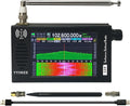 Portable SDR DSP Radio Receiver â 4.3â Touchscreen, 100KHz-149MHz, Full Band Shortwave, FM MW SSB CW HAM, 192kHz Spectrum, Waterfall Display, CNC Aluminum Alloy Case, Rechargeable Battery