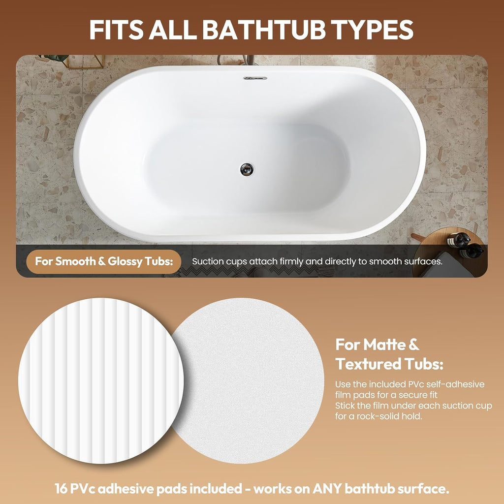 Bubble Bath Mat for Bathtub â Quiet Massage Mat with Heater