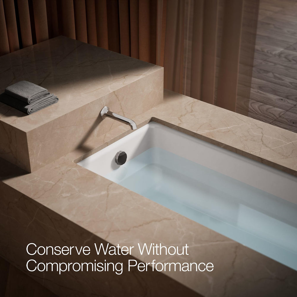 KOHLER 27115-2MB Occasion Wall-Mount 12" Bath Spout, Nondiverter Bathtub Spout with Slip-Fit Connection, Vibrant Brushed Moderne Brass