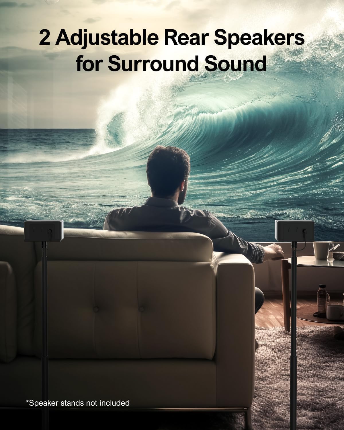 ULTIMEA 5.1 Sound Bar for Smart TV w/Subwoofer, Virtual Surround Sound