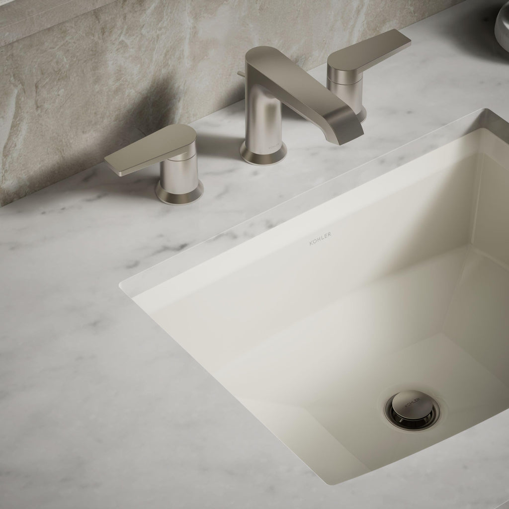 Kohler 2355-0 ArcherÂ® 20" rectangular undermount bathroom sink, White