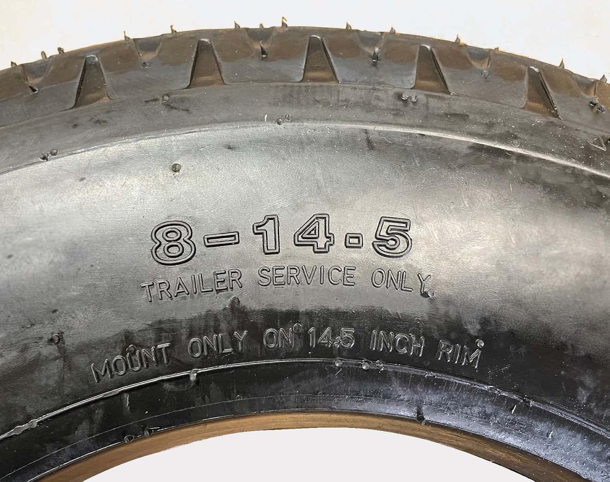 Zeemax Heavy Duty TRUE Highway Trailer Tires 8-14.5 14 Ply Load Range G Speed Rating K 68mph- Set 2 ¡­