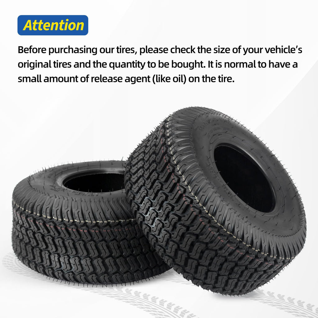 GICOOL 20x12.00-10 Tubeless Lawn Mower Tire for Riding Mower Tractor, 4Ply