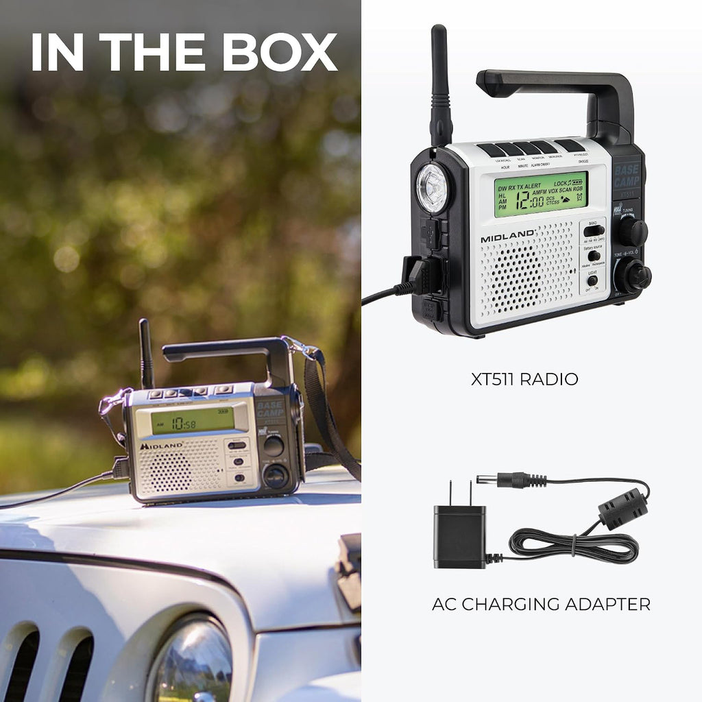 Midland - XT511 - Emergency Radio - 22 Channel Two-Way Base Camp Radio