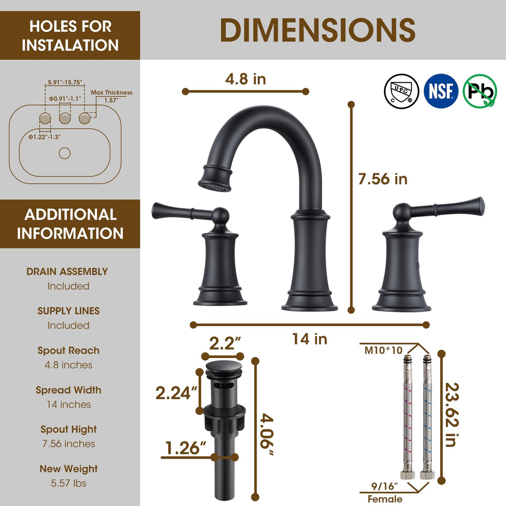 Gold Bathroom Faucet,Bathroom Faucet 3 Hole,Bathroom Sink Faucet