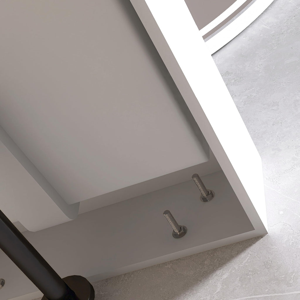 47" Wall Mount Sink, Artificial Stone Bathroom Sink, Single Hole