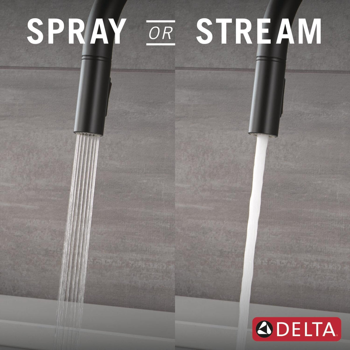 Delta Nicoli Brushed Nickel Kitchen Faucet with Pull Down Sprayer, Modern Single Hole Kitchen Sink Faucet, Single Handle, Stainless Steel 19867LF-SS