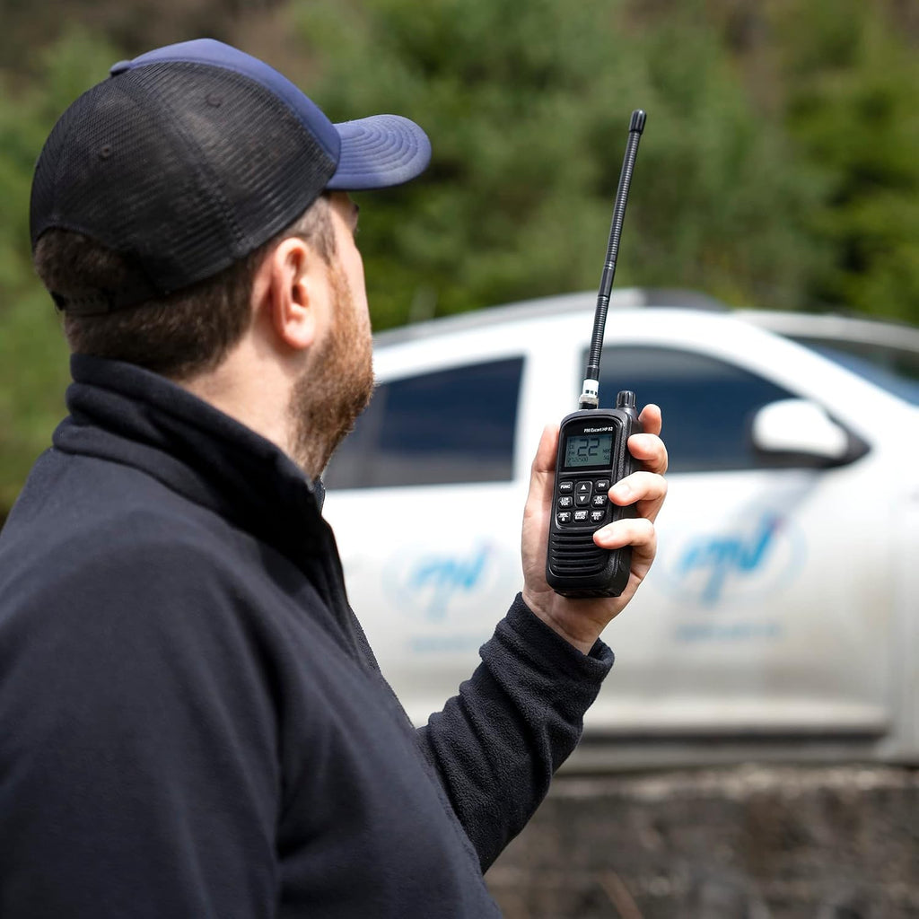 Portable CB Radio Station PNI 82, Multi Standard, 4W, 12V, AM-FM, NRC, Dual Watch, Roger Beep, Adjustable ASQ SQ, VOX