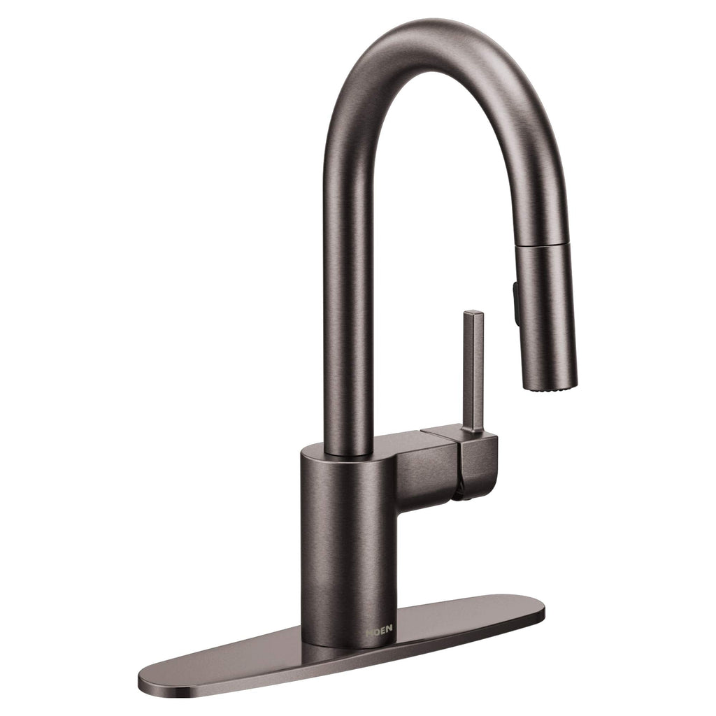 Moen Align Spot Resist Stainless One-Handle Modern Pulldown Bar Faucet with Power Clean and Reflex Docking System, 5965SRS