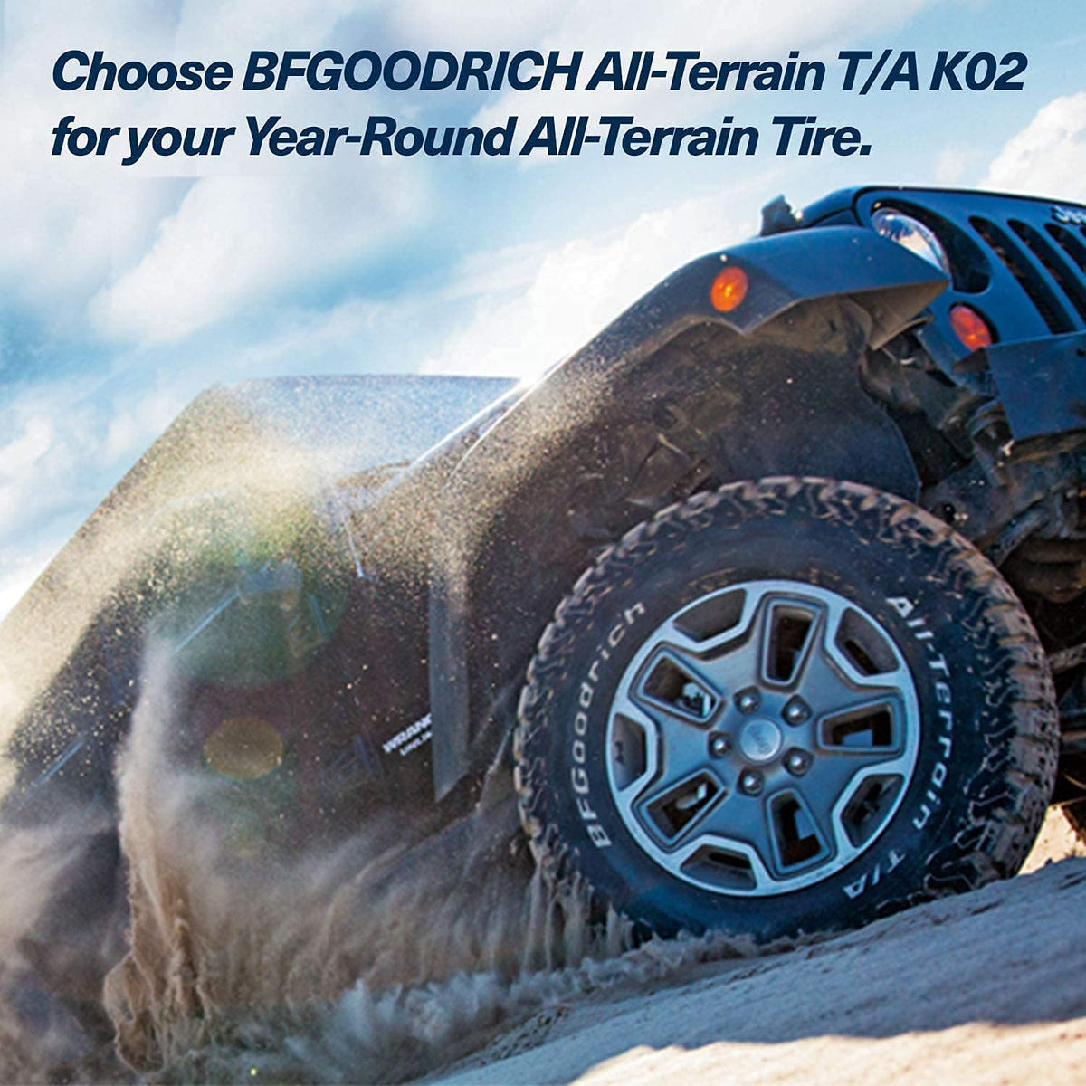 BFGoodrich All Terrain T/A KO2 Radial Car Tire for Light Trucks, SUVs, and Crossovers, LT265/70R17/C 112/109S
