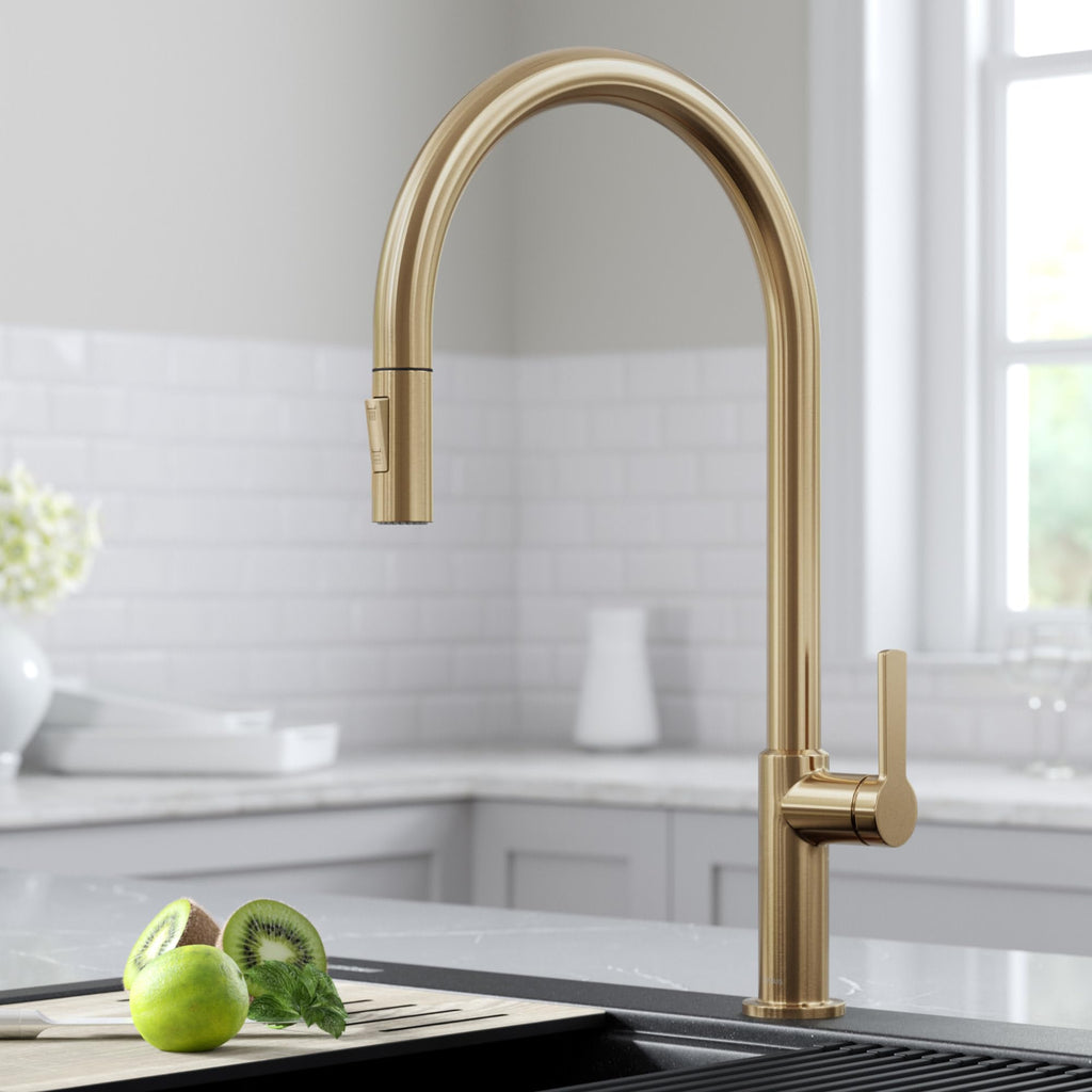 KRAUS Spot Free Stainless Steel Pull Down Kitchen Faucet KPF-2820SFS
