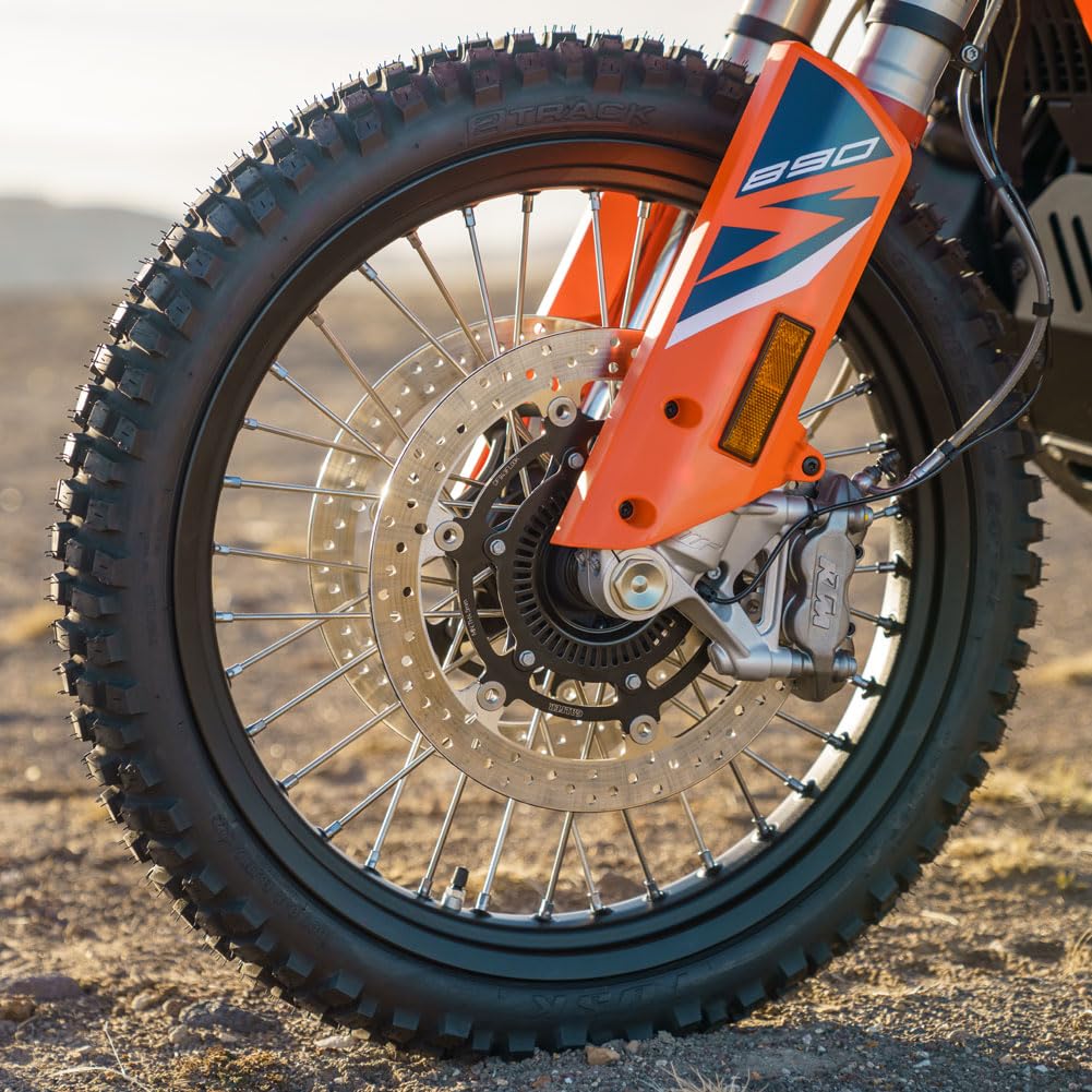 Tusk 2Track Adventure Motorcycle Tire Set ¨C 90/90-21 Front & 130/80-17 Rear ¨C Dual-Sport Off-Road Tires