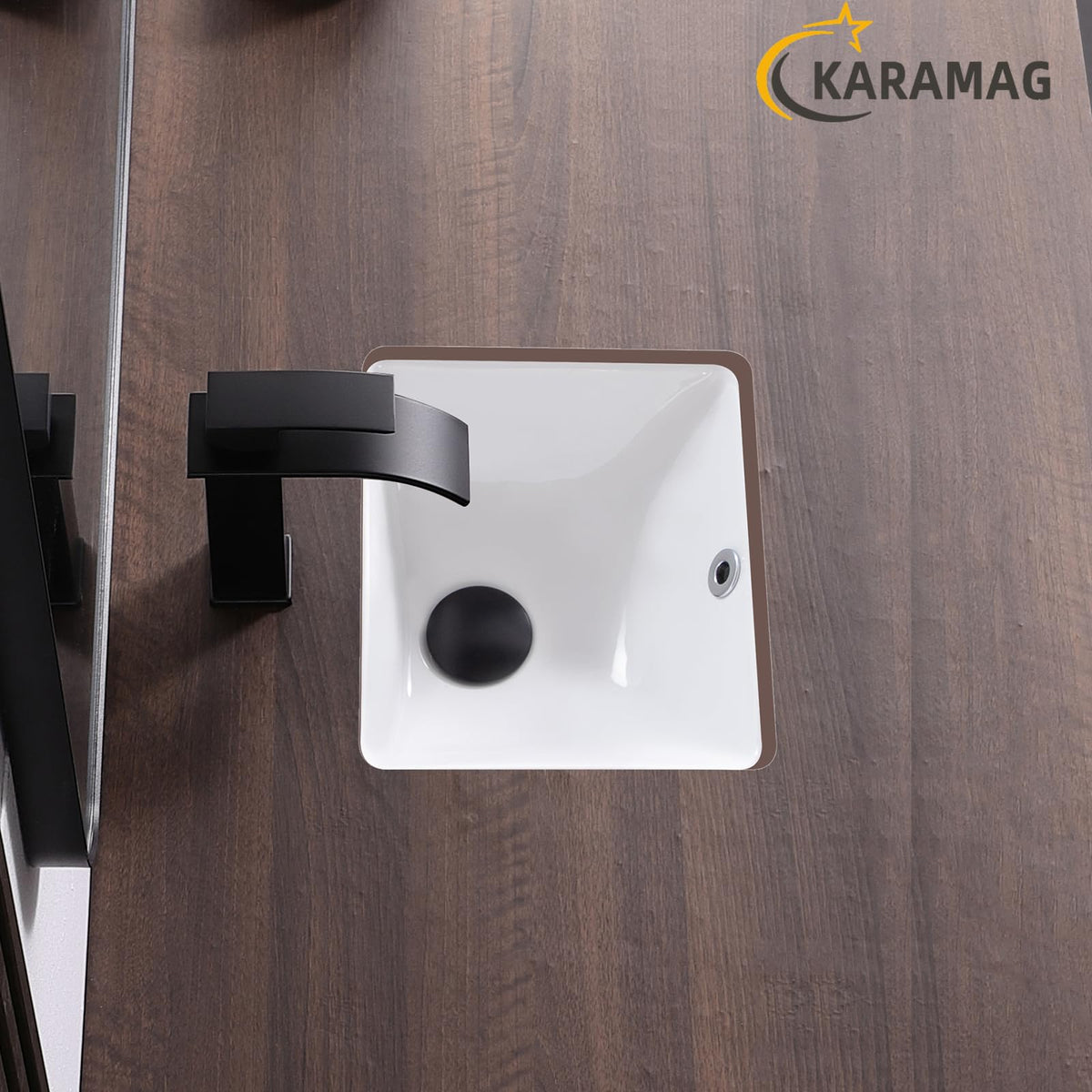 27 Inch Undermount Bathroom Sink with Overflow Rectangle Sinks